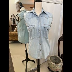 Harley Davidson ladies light denim shirt!